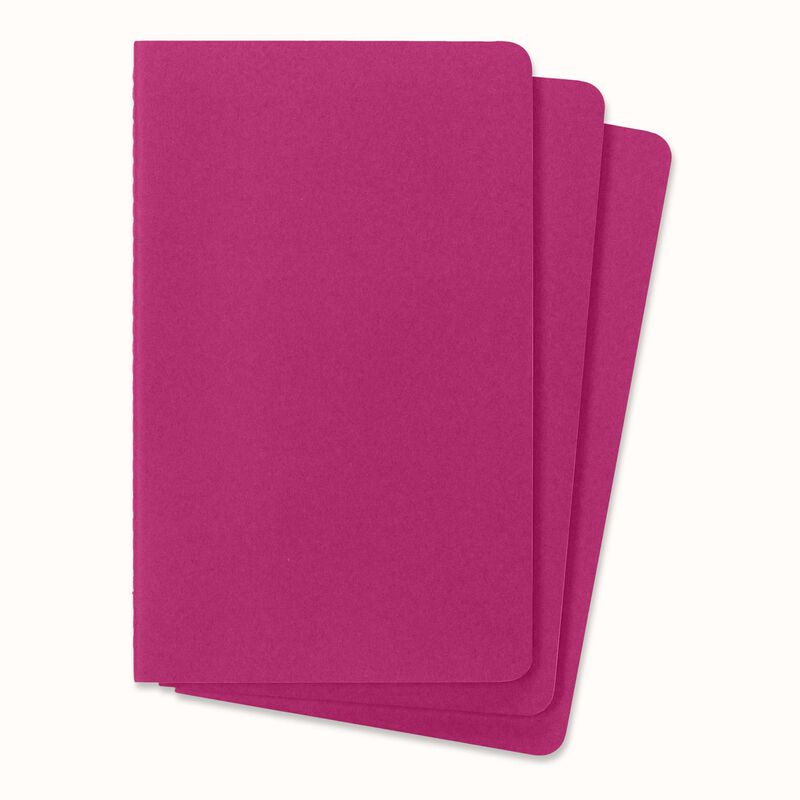 Moleskine Cahier Journals Large Plain Kinetic Pink image number 1